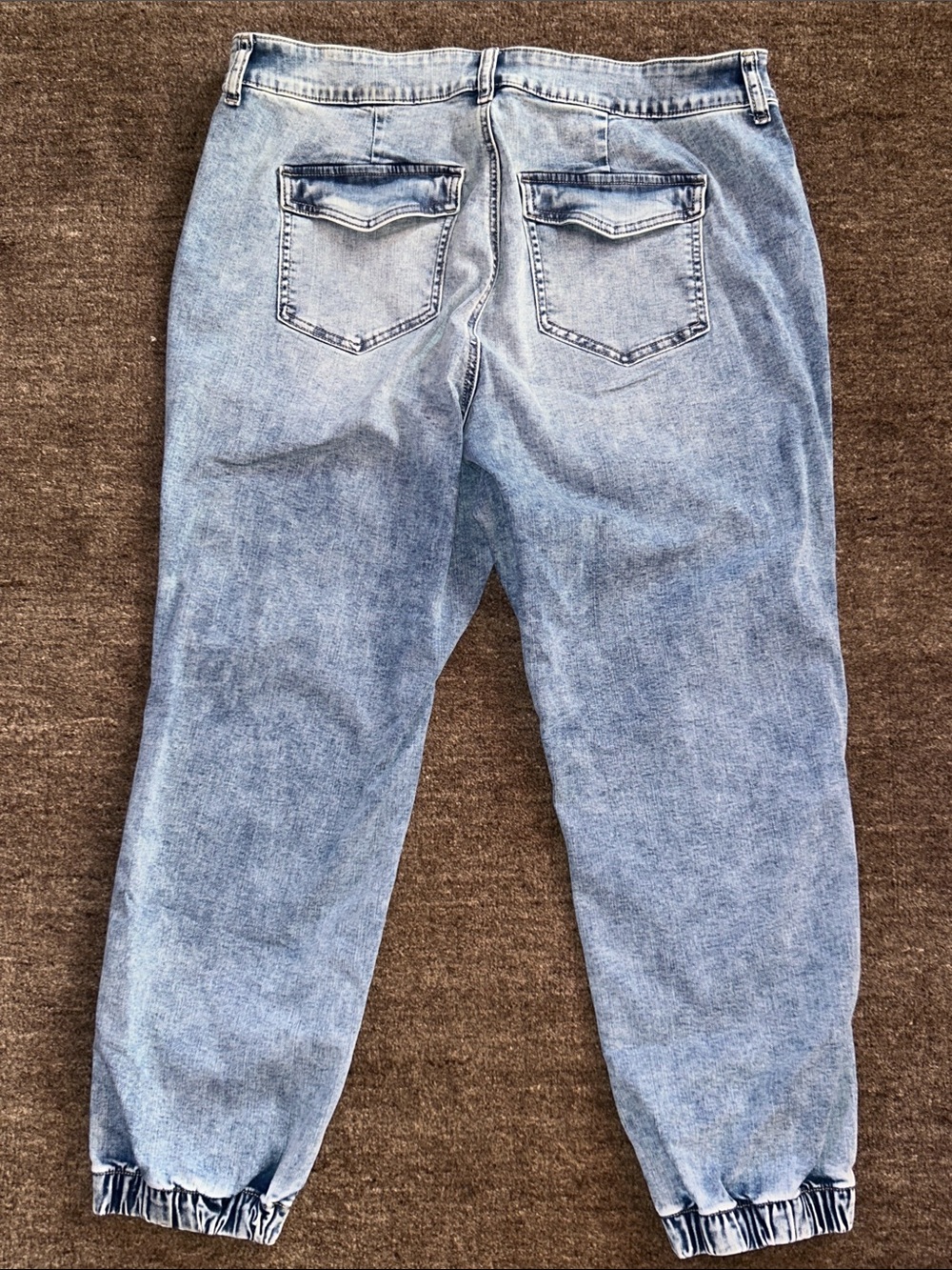 Torrid Light Blue Washed Relaxed Denim Joggers - Picture 3 of 4